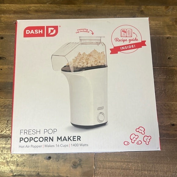 Hot Air Popcorn Popper Maker with Measuring Cup to Portion Popping Corn Kernels - Picture 3 of 7